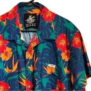 Cutwater Spirits Hawaiian Button Down Short Sleeve Shirt Size XL